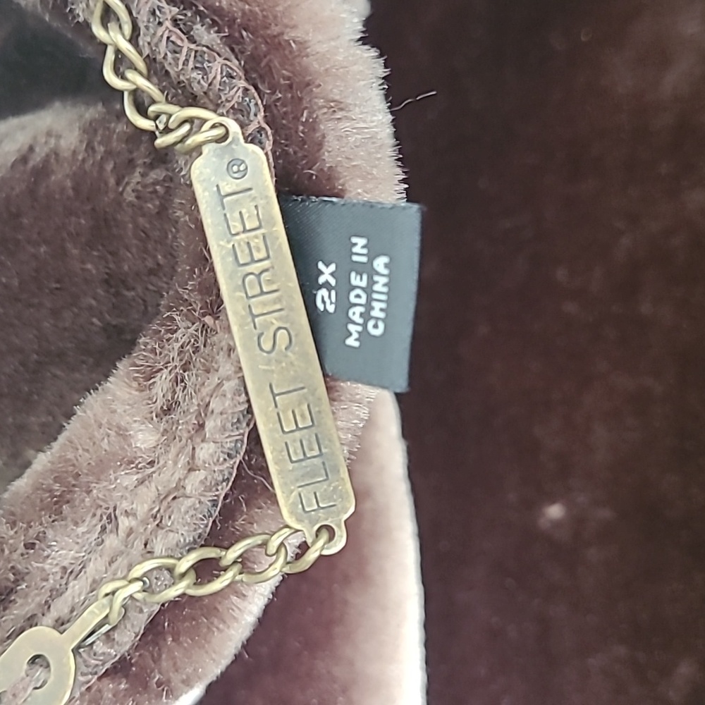 Vintage NWT Fleet Street women's hooded faux fur shearling coat 2X, new - Picture 15 of 16